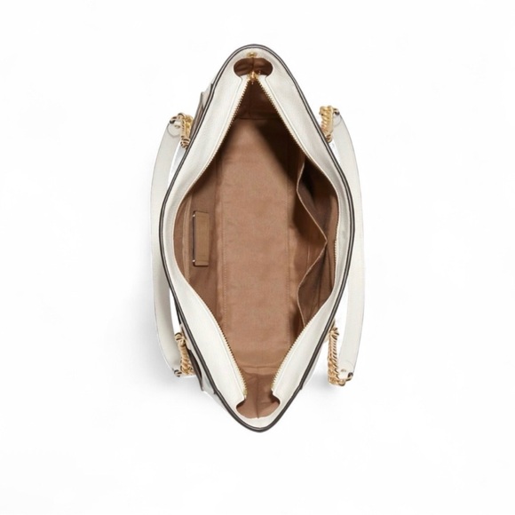 Coach White Tote with Pastel Floral Design - Picture 5 of 7